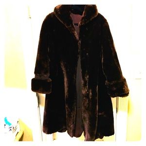 Faux fur coat